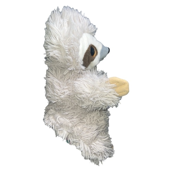 Wild Republic Gray Sloth Hand Puppet Pretend Play Stuffed Animal Plush 13” Inch - Picture 4 of 9
